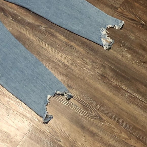 L'Ageence High Line Jeans Women's 25 Distressed Cropped Frayed Hem Curvy Denim - Picture 5 of 6